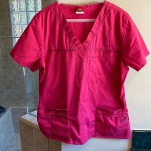 Excellent used condition dickies medium pink scrub top